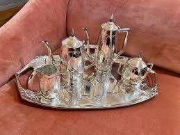 Jugendstil Art Deco Silver Tea and Coffee Set from Germany ...