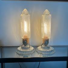 Vintage Art Deco Skyscraper / Chrysler Boudoir Lamps Set of ...
