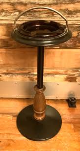Vintage Wood Ashtray Floor Stand MCM mid century modern ...