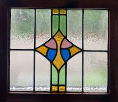 Antique English Stained Glass Window - Etsy