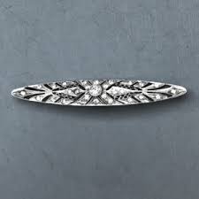 PASTE pansy or violet pensse pin set with purple unfoiled rhinestones petals in sterling with clear paste accents and a real pearl center - Morning Glory Jewelry & Antiques