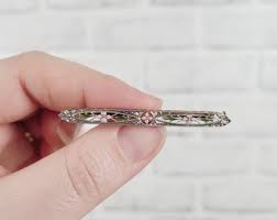 Antique Enamel Flower Art Deco 14K Gold Brooch Pin Filigree Luxury Pretty - Etsy UK