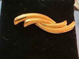 VTG 1980's Signed Monet Bar Brooch Design 2 1/4" x 1/2 ...