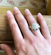 Decorative Diamond Retro Ring, 1950s For Sale at 1stDibs ...