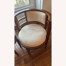 Solid Cherry Wood Accent Chairs & Table- Set of 3 - AptDeco