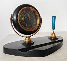 1960's Agat Zlatoust Watch Factory desk clock with pen holder carbolite | eBay