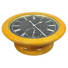 Vintage Howard Miller World Time Mid Century Modern Walnut Frame Wall Clock For Sale at 1stDibs