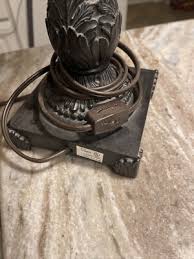 Mission Tiffany Tall Table Lamp with Geometric Stained Glass ...