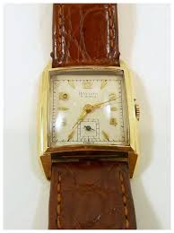 Interesting Baylor Vintage Gold Tank Watch c. 1950's. For Sale at Ruby Lane
