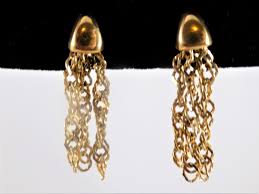 Trifari Dangle Earrings, Clip Ons, Crown Trifari, Mid ...