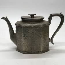 ANTIQUE EARLY REMBRANDT PEWTER TEAPOT VERY STYLISH MODERNIST DESIGN | eBay
