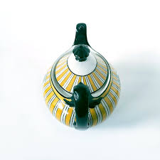 Art Deco Sugar Bowl, 1930's Porcelain Sugar Pot, Striped ...