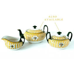 Art Deco Creamer, 1930's Porcelain Creamer, Striped Creamer ...