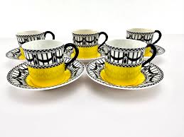1920s Art Deco Royal Worcester Demitasse Cup and Saucer Set ...