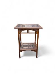 Art Nouveau Side Table - Frisian Chip Carving – Dated 1912 ...