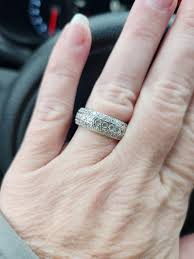 Diamonique 2.55 cttw Multi-Row Eternity Ring, Sterling - QVC.com