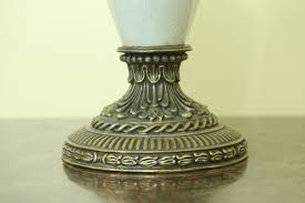 Bronze & Porcelain Decorator Candelabra Centerpiece | Chairish