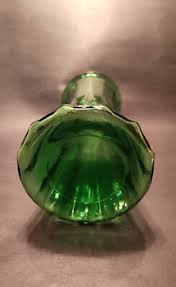 Vintage Brody Co of Cincinnati Emerald Green Glass Vase ...