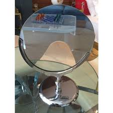 Vintage Vanity or Makeup Mirror With Pivoting Mechanism by Charles Hollis Jones | Chairish