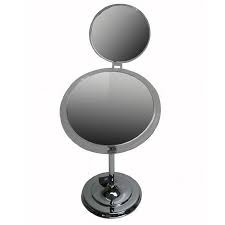 Dual Vanity Mirror- Pedestal- Chrome 7x-5x - Walmart.com