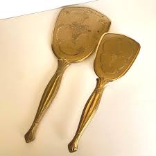 Art Deco Brush & Mirror Vanity Set - Etsy