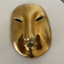 Set Of Two Vintage Indian Mask Brass Masks Wall Art | eBay