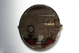 Pair of Custom Round Nickel Mirrors by Adesso Imports For Sale at 1stDibs | custom mirrors los angeles