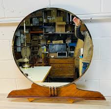 Art Deco Round Mirror at 1stDibs | round mirror clipart, circle mirror clipart