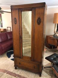 Art Deco Wardrobe Dresser with Full Length Mirror for Sale ...
