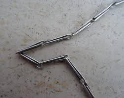 Antique French Silver Plated Pocket Watch Chain Necklace ...