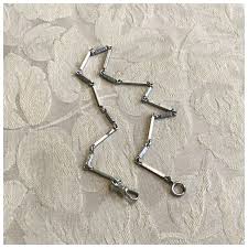 Silver Tone Link Watch Chain. For Sale at Ruby Lane
