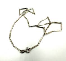 Semirigid Necklace With Segments In Silver 800 Vintage 50S ...