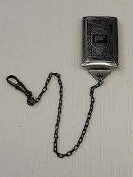 Vintage French Silver Plated Pocket Watch Chain | eBay