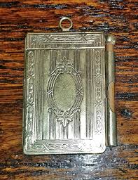 19th Century British Ladies Brass Pocket Notebook at 1stDibs | 19th century notebook, victorian notebook, antique notebook