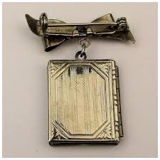 It's a Pin. It's a Locket. It's a Book. It's Sterling Silver.. For Sale at Ruby Lane