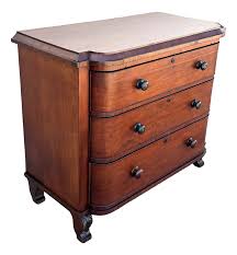 Late 19th Century Victorian Queen Anne Lowboy Dresser With Sculpted Front | Chairish