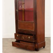 French 19th Century Mahogany Vitrine - Fireside Antiques