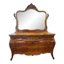Antique 1900s r.j. Horner Company Birdseye Maple Dresser With Mirror | Chairish