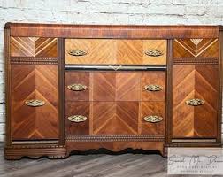SOLD! - Refinished Art Deco Buffet - Etsy