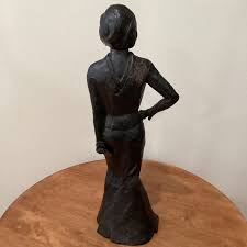 Late 20th Century Metal Art Fashionable Women Sculpture ...