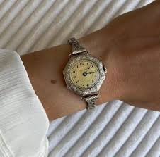 1920s Vintage White Gold Filled Art Deco Ladies Manual Wind ...