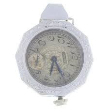 White Gold Art Deco Converted Watch Pendant - 14k Vintage ...