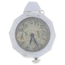 White Gold Art Deco Converted Watch Pendant - 14k Vintage ...