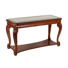 Mahogany Console Table with Scrolled Acanthus Leaf Details ...