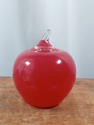 Willow Creek (WCG) Solid Cherry Red Apple Decorative Art ...