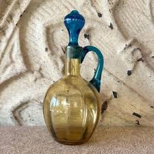 Amber and Blue Cruet - Etsy
