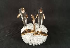 Dolphin Wedding Cake Topper Has Two Dolphin's and a Ocean ...