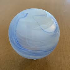 Small Frosted Glass And Blue Glass Vase 3 1/2" (See Description) | eBay