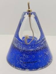 Vintage Hand Blown Art Glass Oil Lamp Paperweight. Made In ...