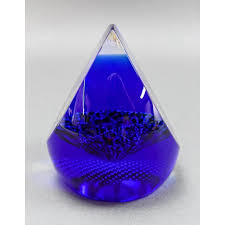 Caithness Scotland Star Reflection Signed Glass Paperweight ...